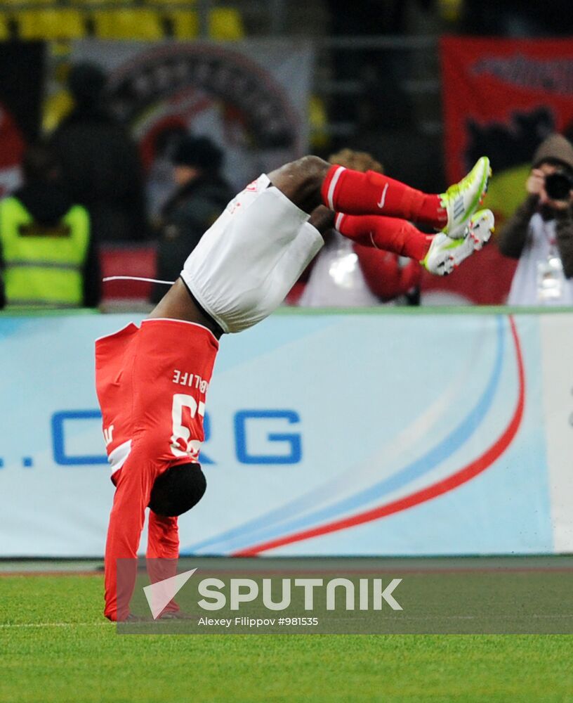 Football Premier League. Match Spartak and Lokomotiv