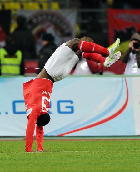 Football Premier League. Match Spartak and Lokomotiv
