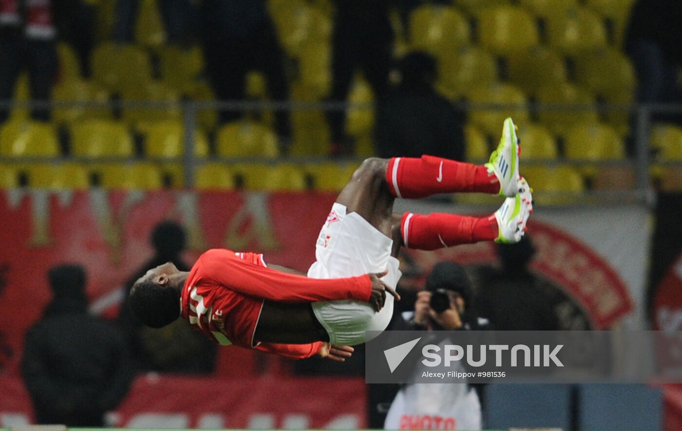 Football Premier League. Match Spartak and Lokomotiv
