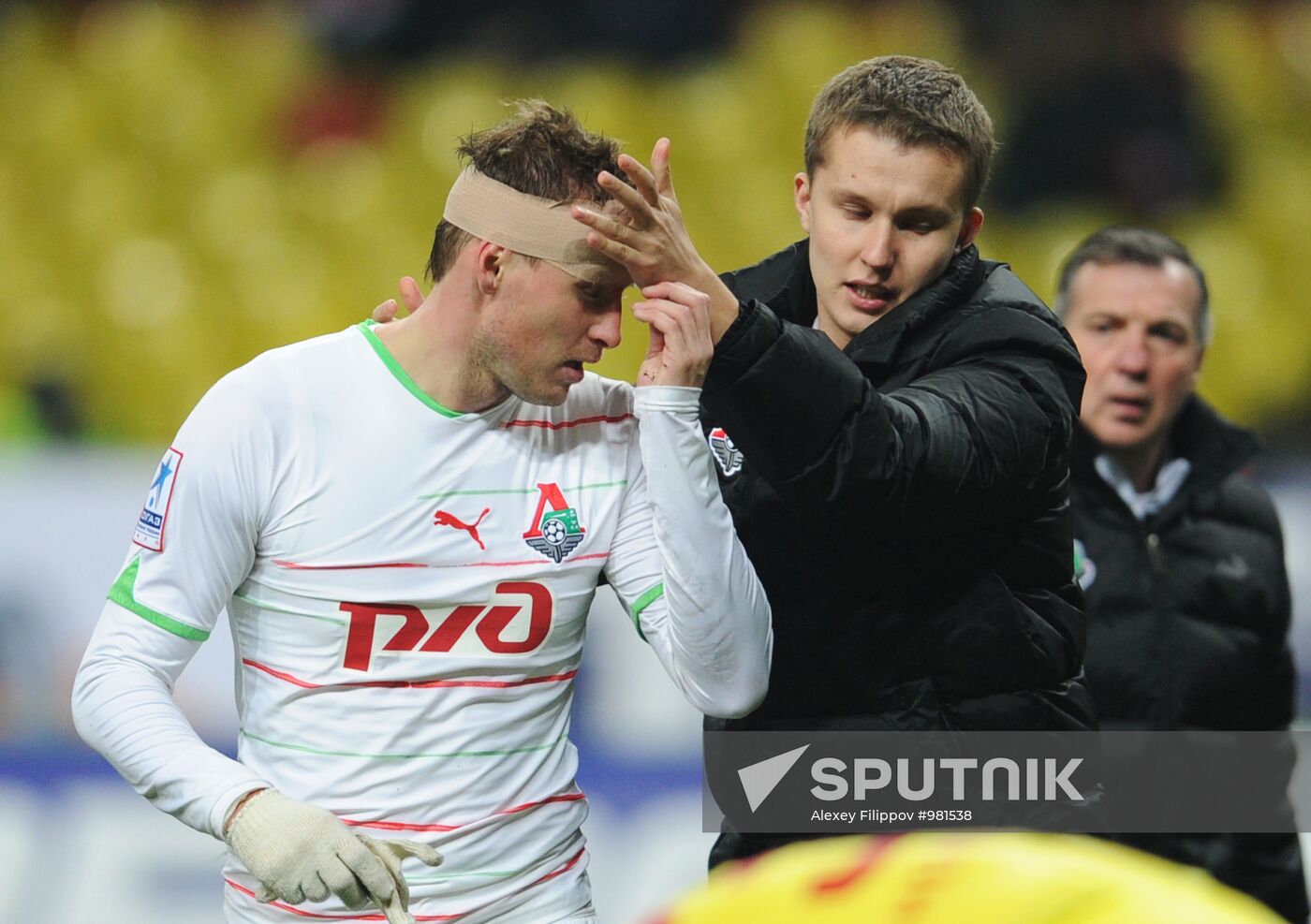 Football Premier League. Match Spartak and Lokomotiv