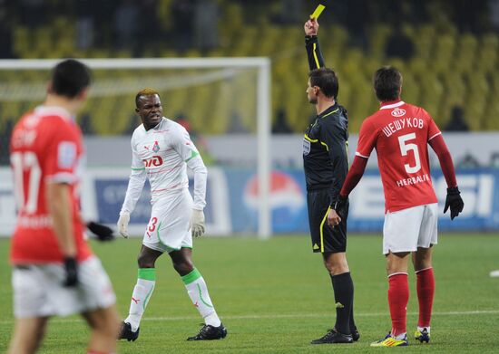 Football Premier League. Match Spartak and Lokomotiv