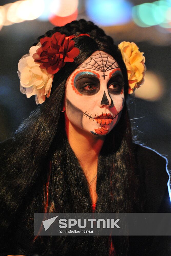 Halloween celebration in Moscow