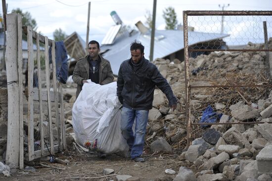 Quake aftermath in Turkey's Van province