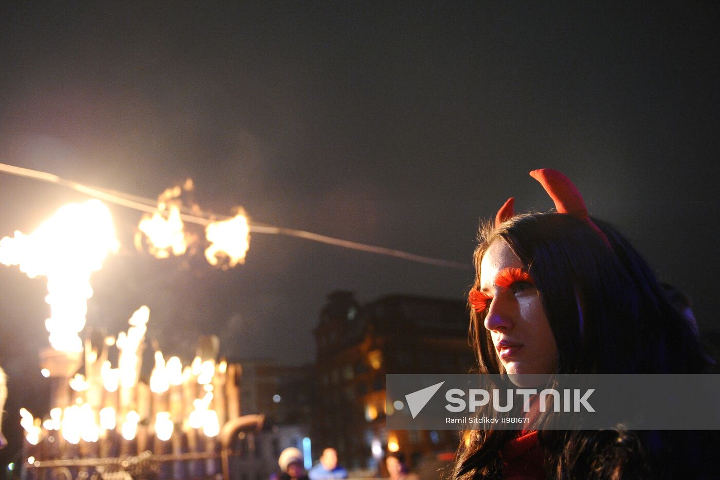 Halloween celebration in Moscow