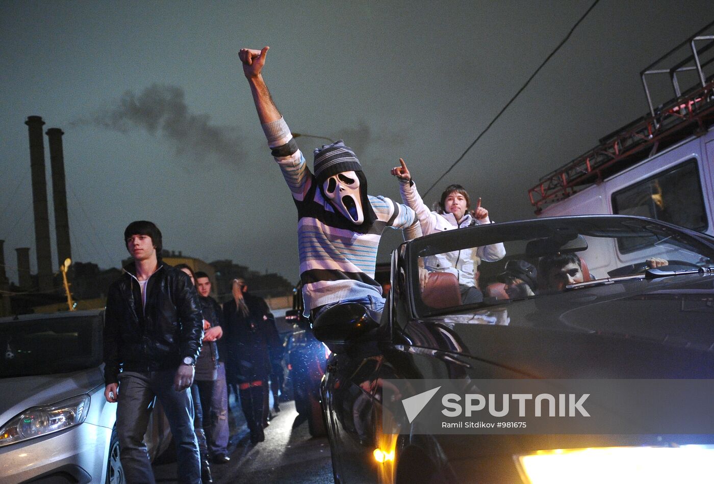 Halloween celebration in Moscow