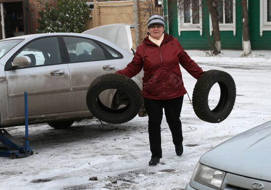 Switching summer tires for winter ones