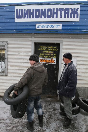 Switching summer tires for winter ones