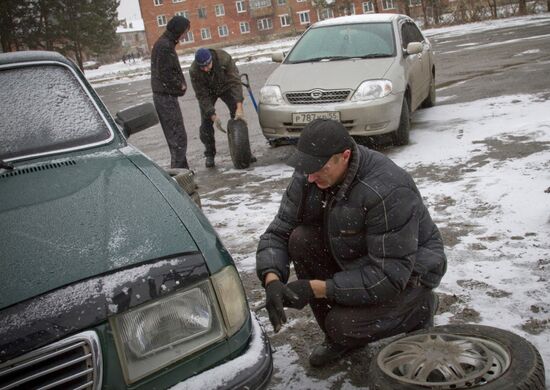 Switching summer tires for winter ones