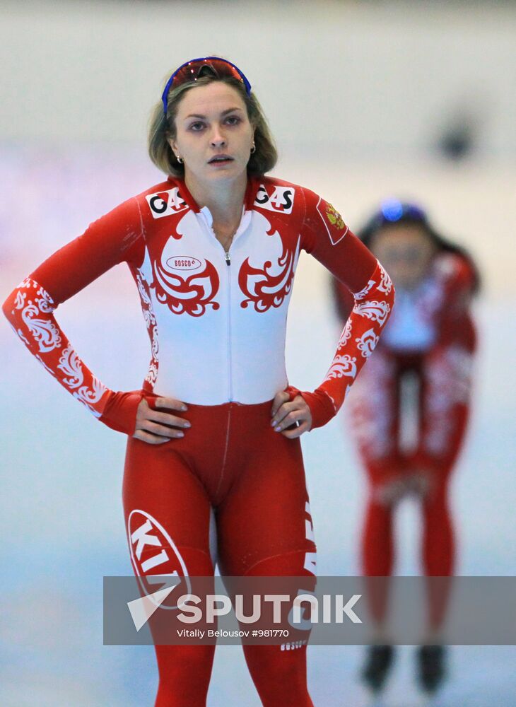 Russian Speed Skating Championships. Day 2