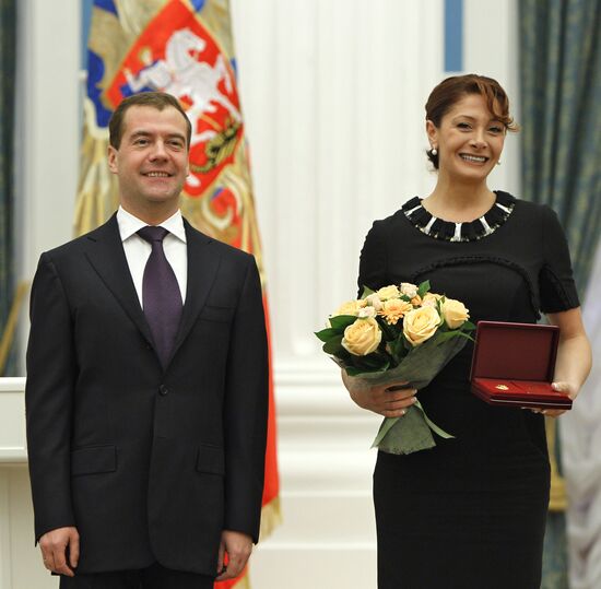 Dmitry Medvedev presents state awards for arts and culture