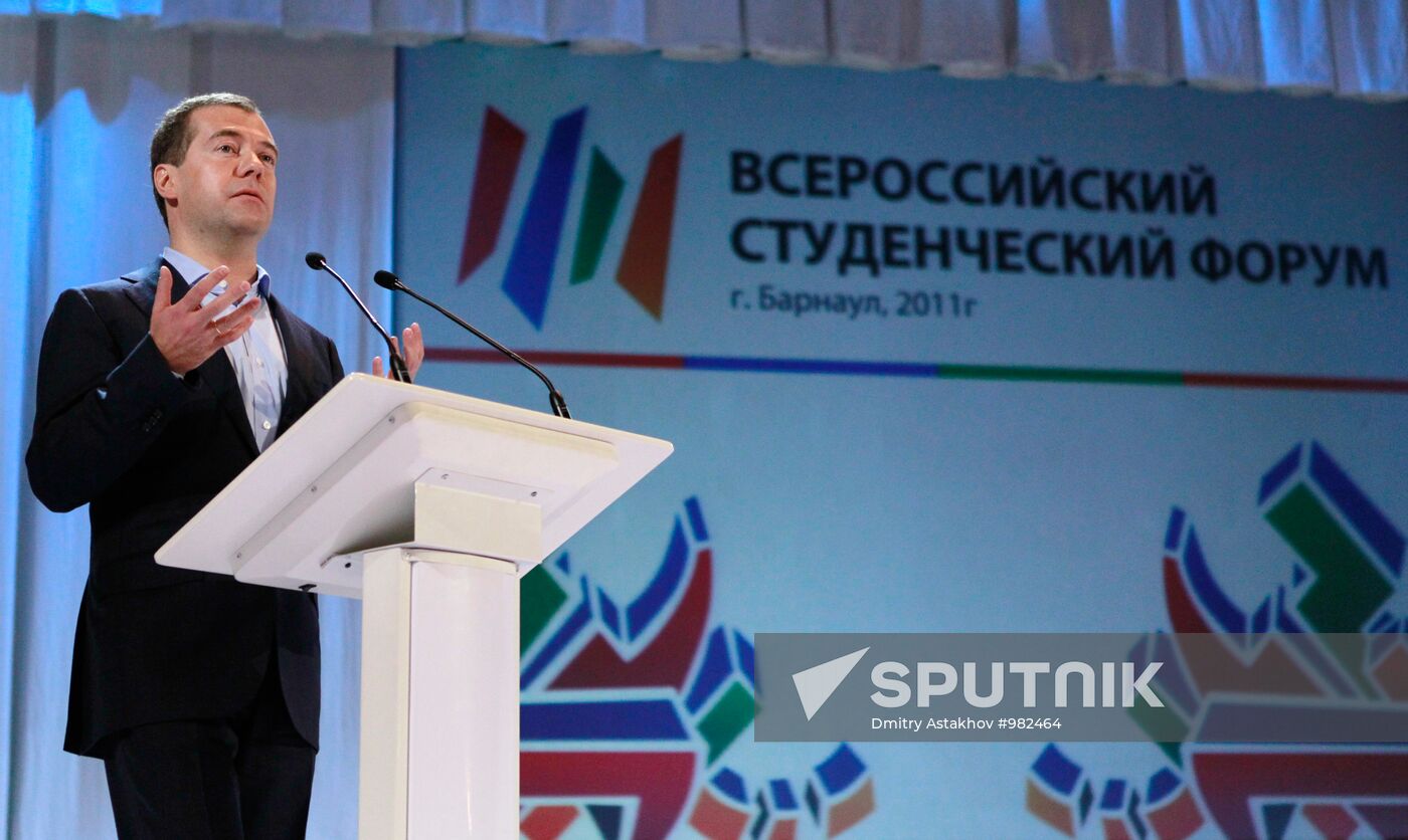 Dmitry Medvedev visits Barnaul