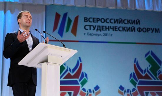 Dmitry Medvedev visits Barnaul