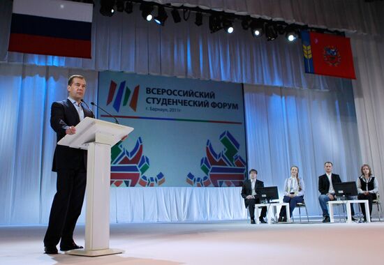 Dmitry Medvedev visits Barnaul