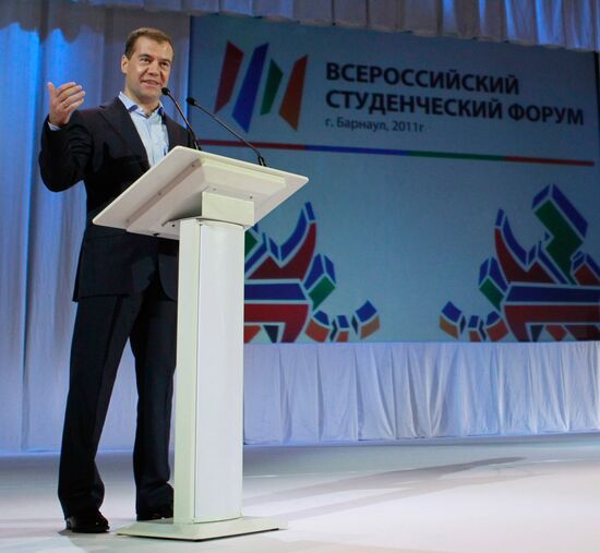 Dmitry Medvedev visits Barnaul