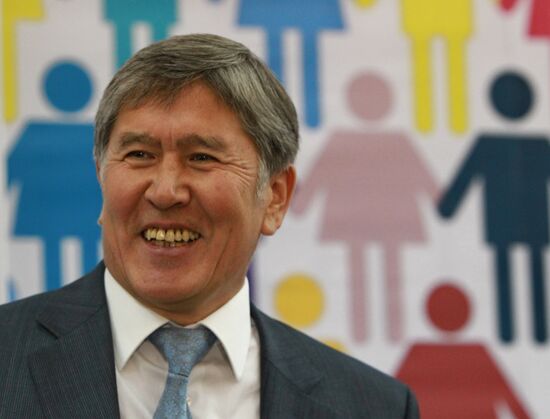 Almazbek Atambayev press conference