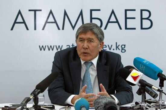 Almazbek Atambayev press conference