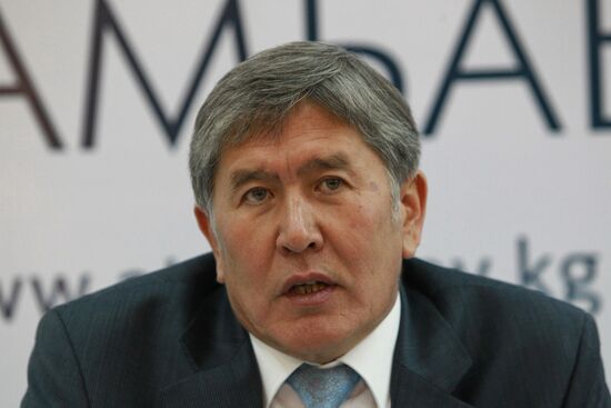 Almazbek Atambayev press conference