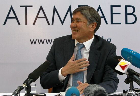 Almazbek Atambayev press conference