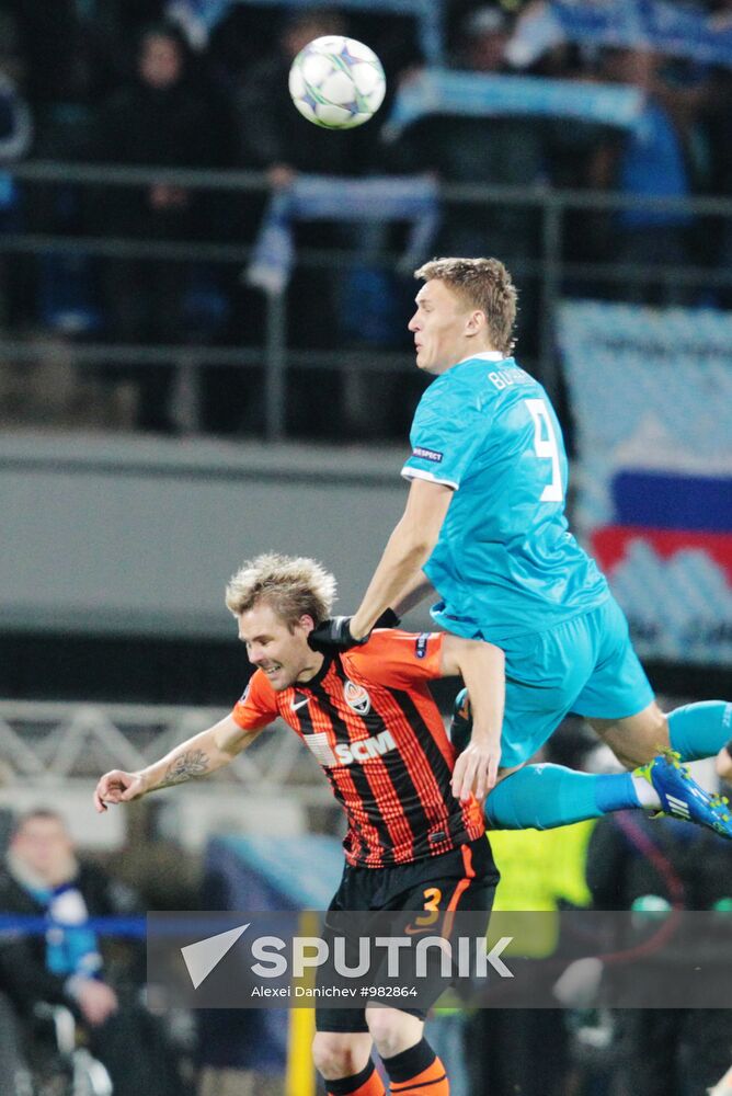 Football Champions League. Match Zenit - Shakhtar