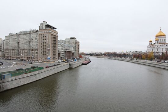 View of "Embankment Home" and Christ the Savior Cathedral