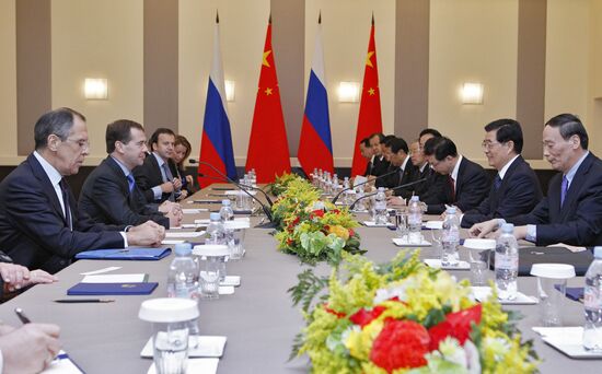 Dmitry Medvedev takes part in G20 summit