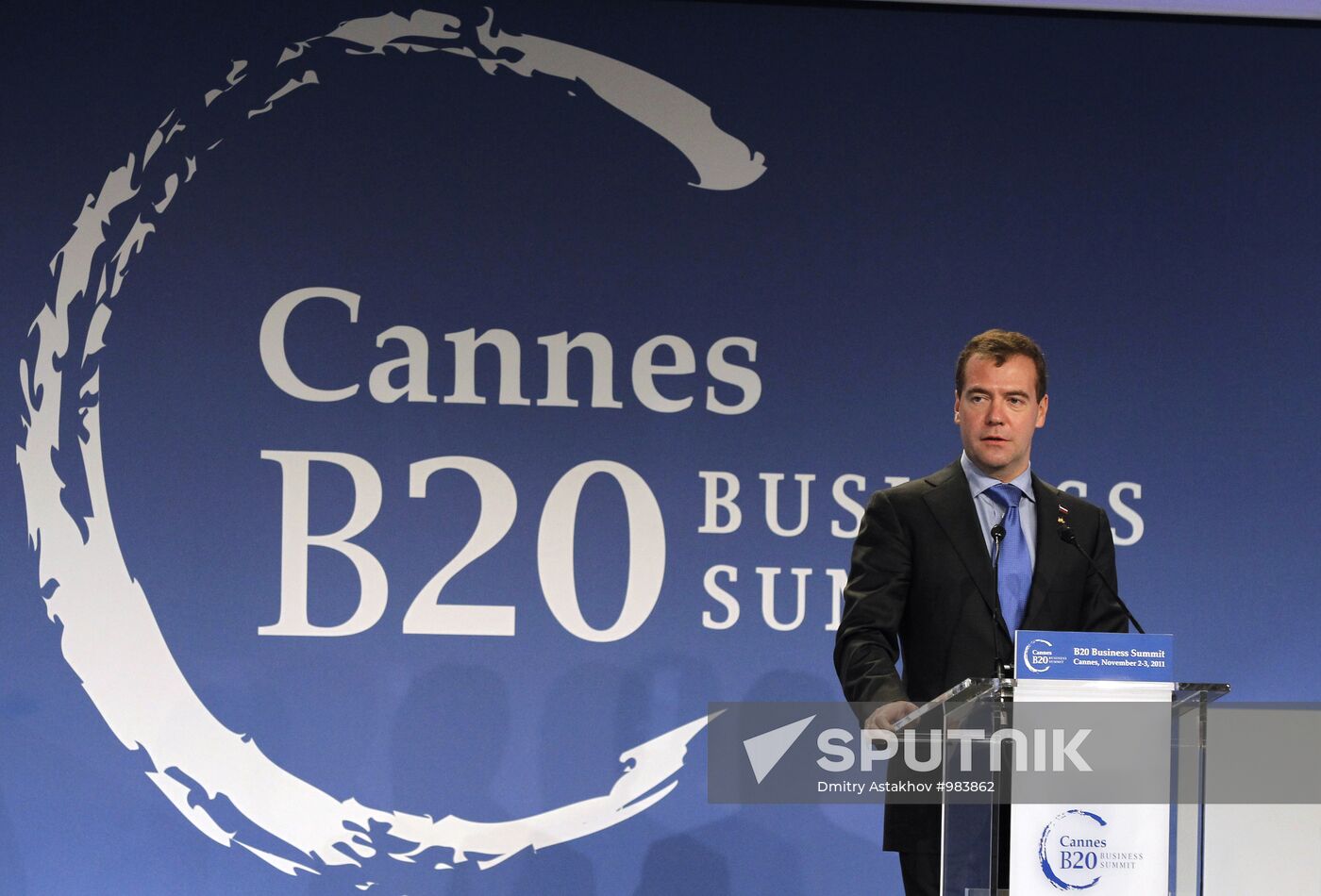Dmitry Medvedev at G20 summit