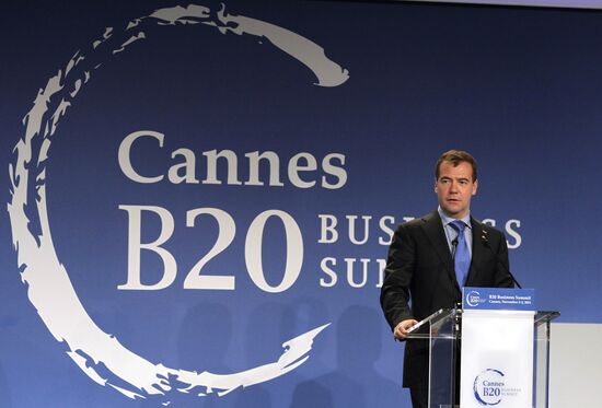 Dmitry Medvedev at G20 summit