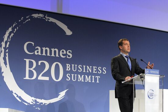 Dmitry Medvedev at G20 summit