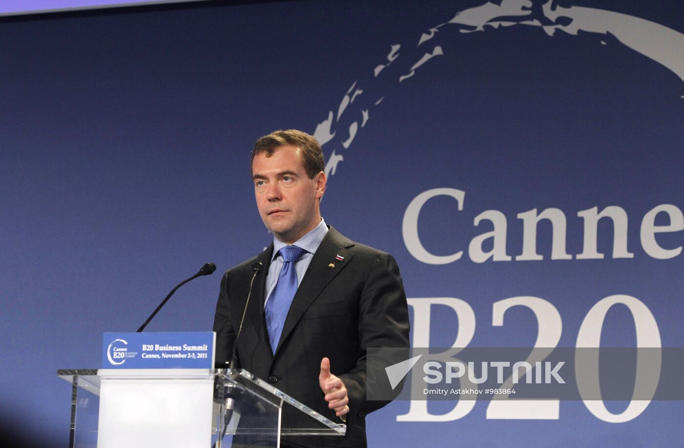 Dmitry Medvedev at G20 summit