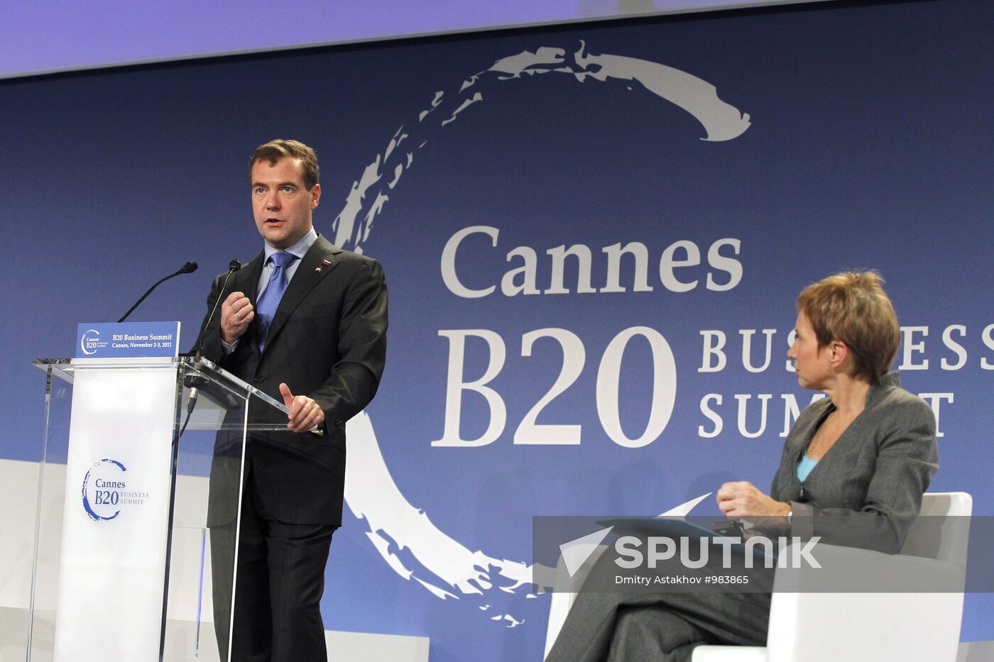 Dmitry Medvedev at G20 summit