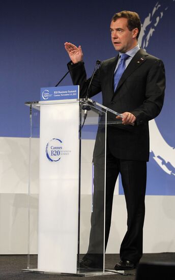 Dmitry Medvedev at G20 summit