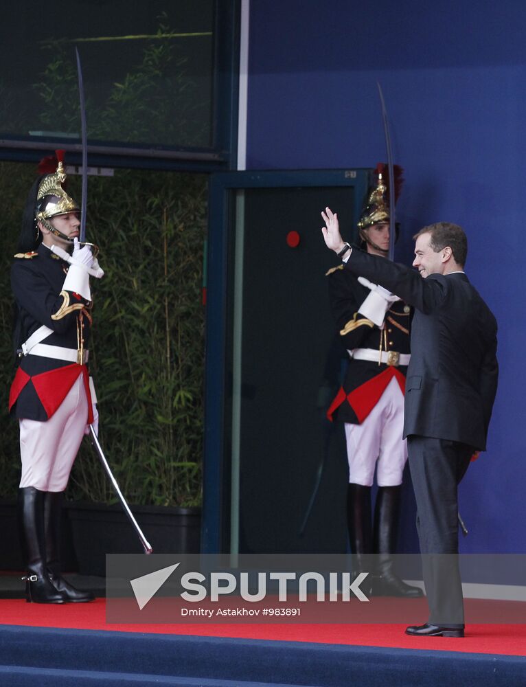 Dmitry Medvedev attends G20 summit in Cannes