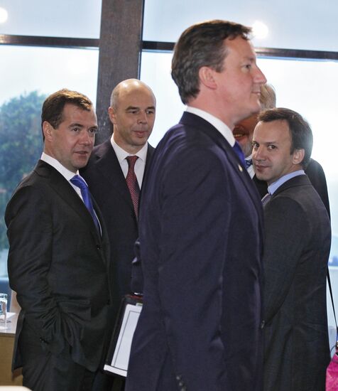 Russian President Dmitry Medvedev attends G20 summit in Cannes