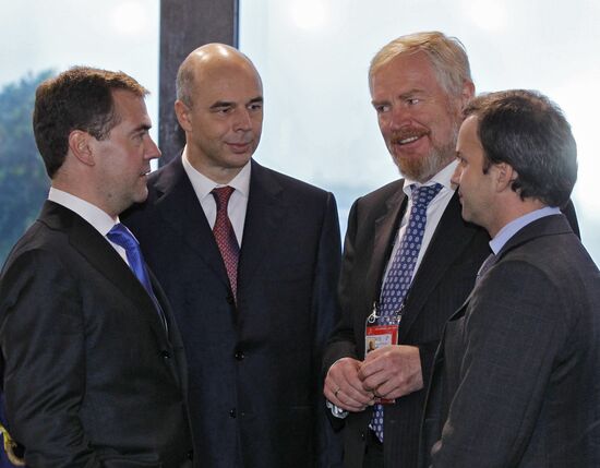 Russian President Dmitry Medvedev attends G20 summit in Cannes