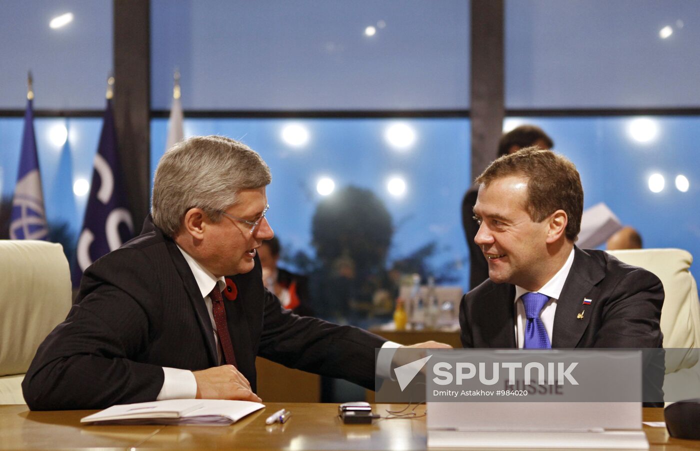 Dmitry Medvedev takes part in G20 summit, Cannes