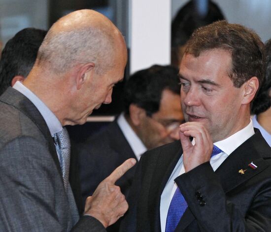 Dmitry Medvedev takes part in G20 summit, Cannes