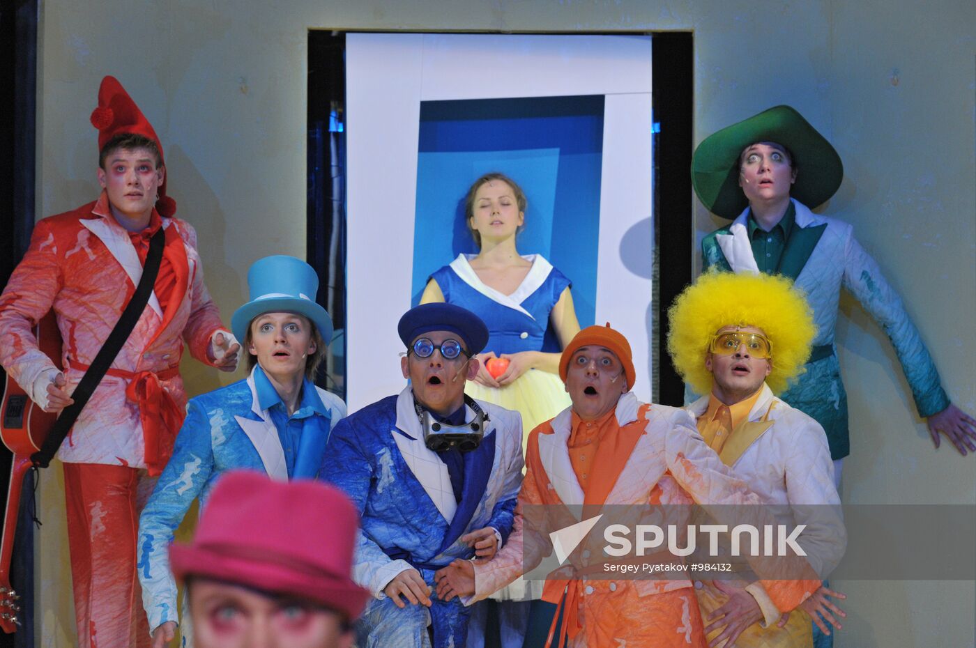 Play rehearsal Snow White and the Seven Dwarfs at Chekhov MAT