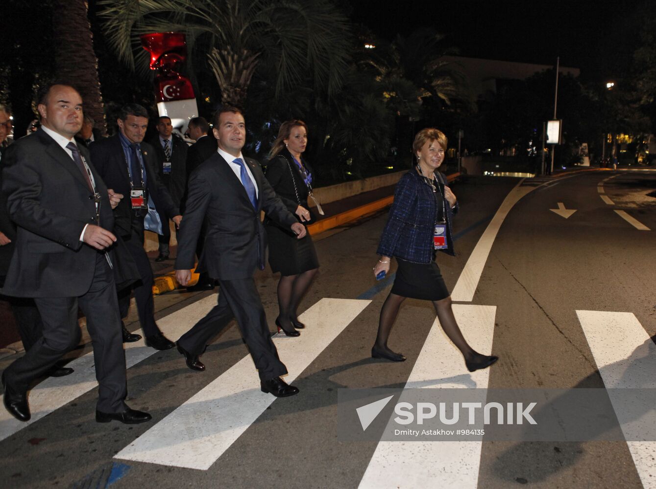 Russian President Dmitry Medvedev attends G20 summit in Cannes