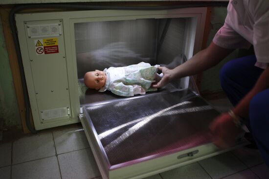 Russia's first baby box for unwanted newborns in Sochi