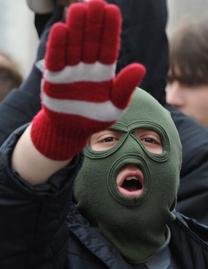"Russian march" rally in Moscow
