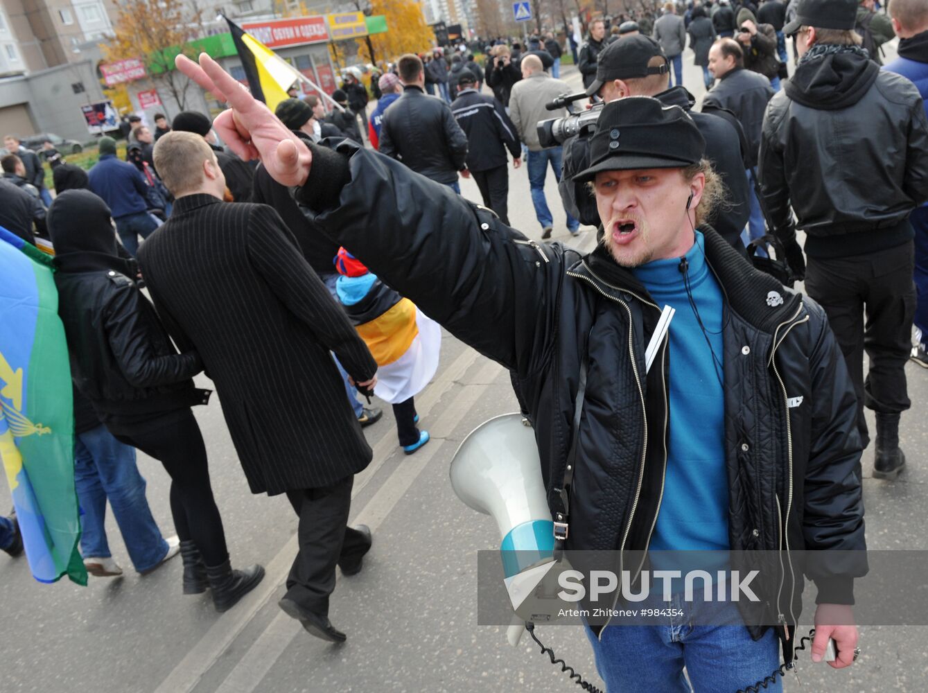 "Russian march" rally in Moscow