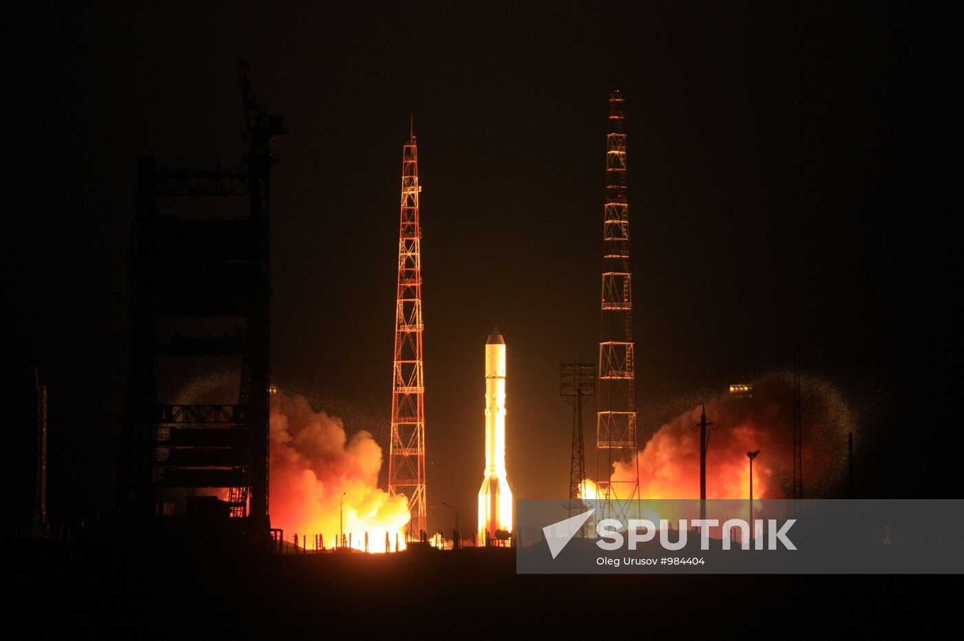 Launch of Proton-M rocket with 3 Glonass-M" satellites