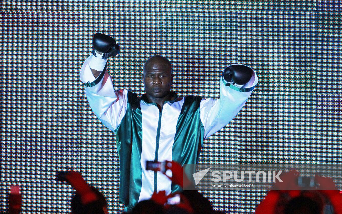Boxing. Bout between Denis Lebedev and James Toney