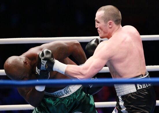 Boxing. Bout between Denis Lebedev and James Toney