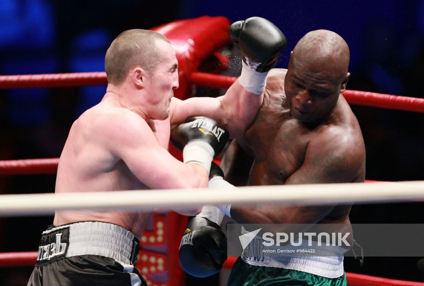 Boxing. Bout between Denis Lebedev and James Toney