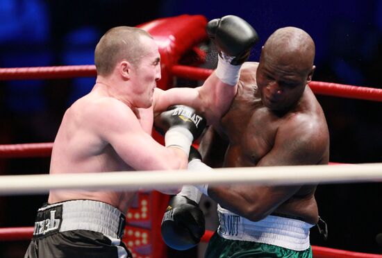 Boxing. Bout between Denis Lebedev and James Toney
