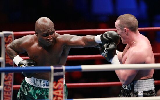 Boxing. Bout between Denis Lebedev and James Toney