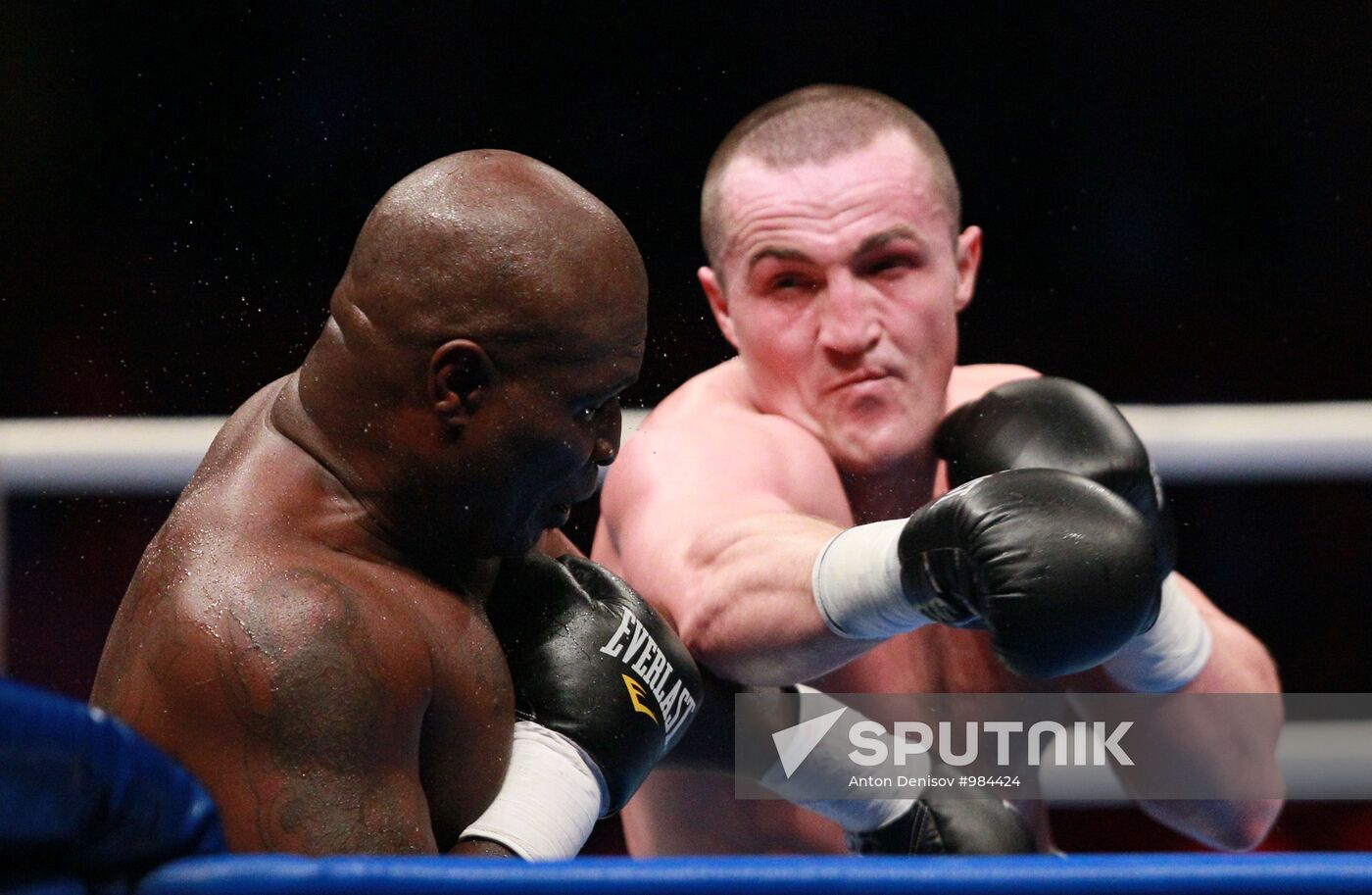 Boxing. Bout between Denis Lebedev and James Toney