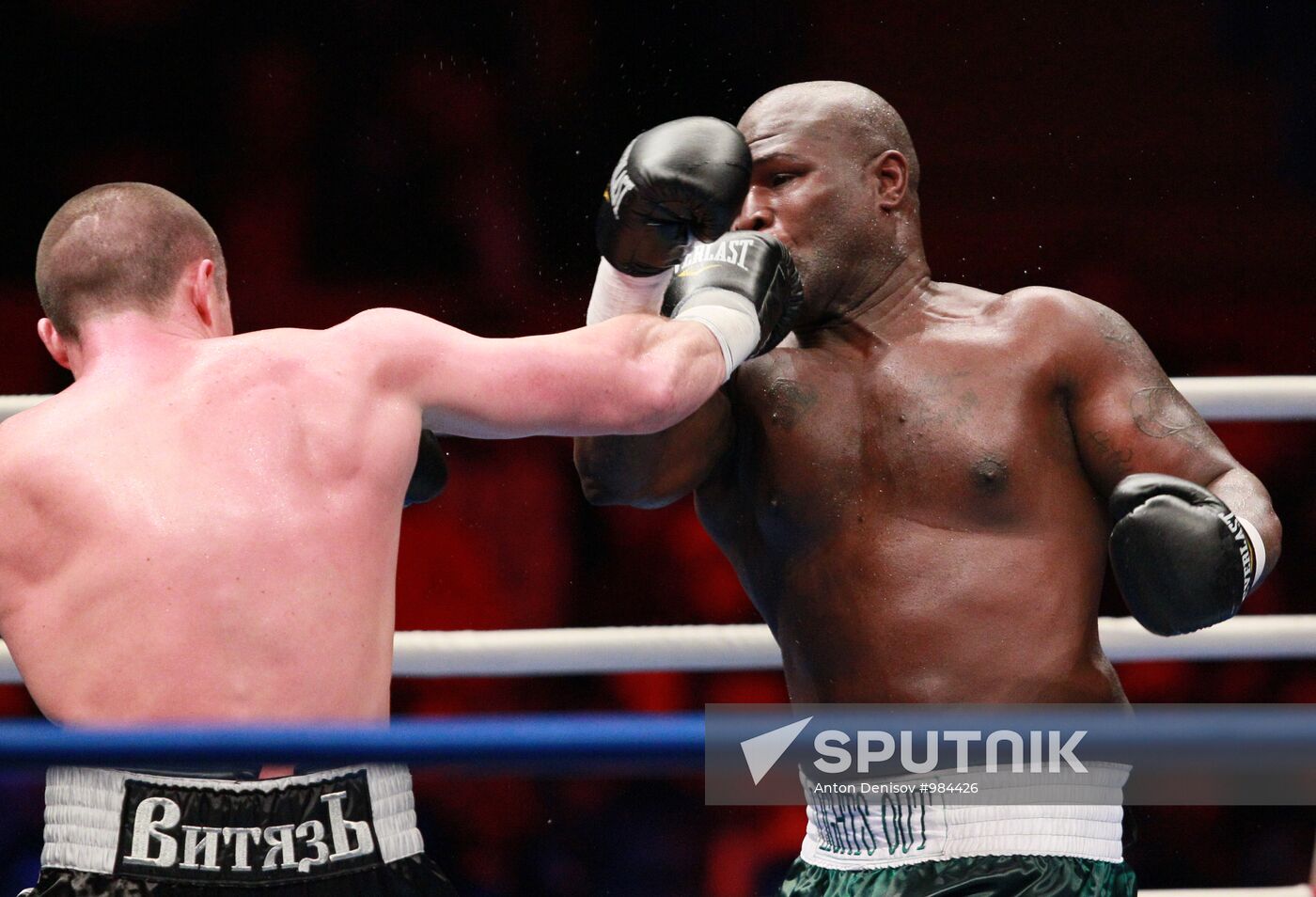 Boxing. Bout between Denis Lebedev and James Toney