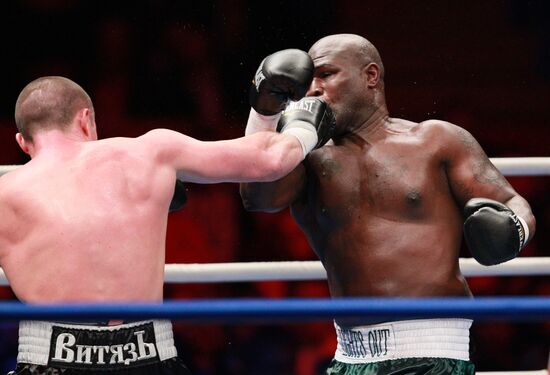 Boxing. Bout between Denis Lebedev and James Toney